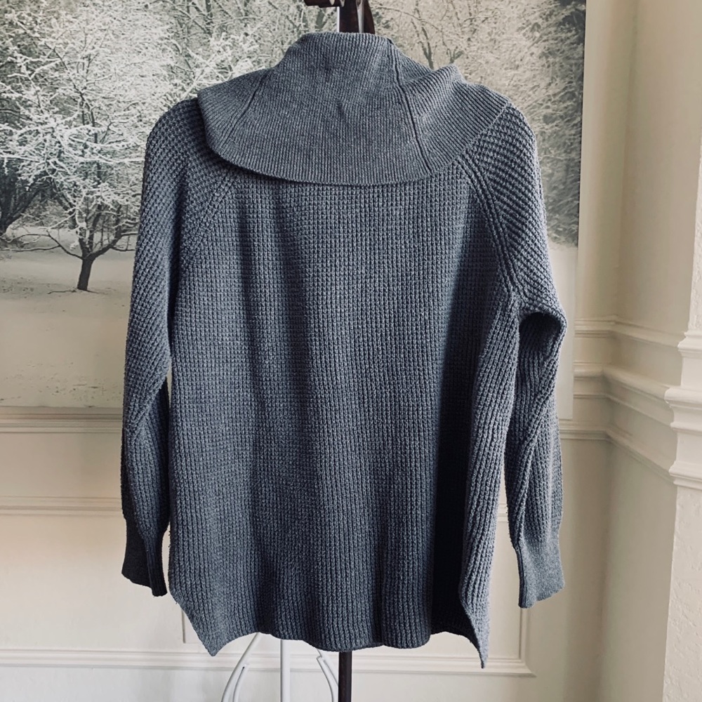 MICHAEL KORS CASUAL WAFFLE KNIT COWL NECK SWEATER - Picture 8 of 12